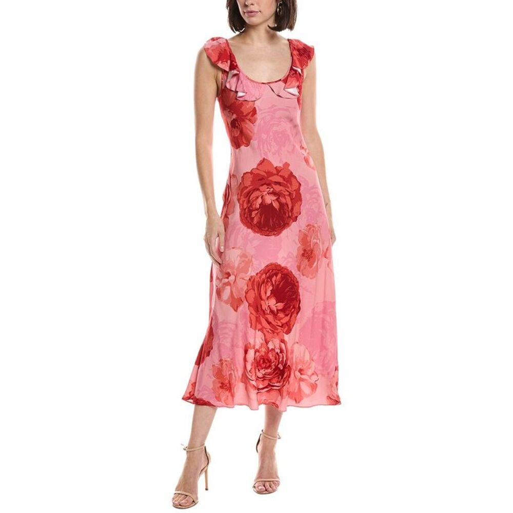 Milly Womens Scarlett Midi Dress